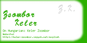 zsombor keler business card